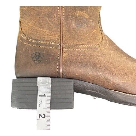 ARIAT Round Up Orgullo Mexicano Performance Western Distressed Square Boots 8.5 - Picture 11 of 14